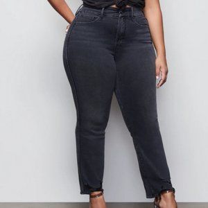 Good American Good Straight Black077- LIGHT WEAR